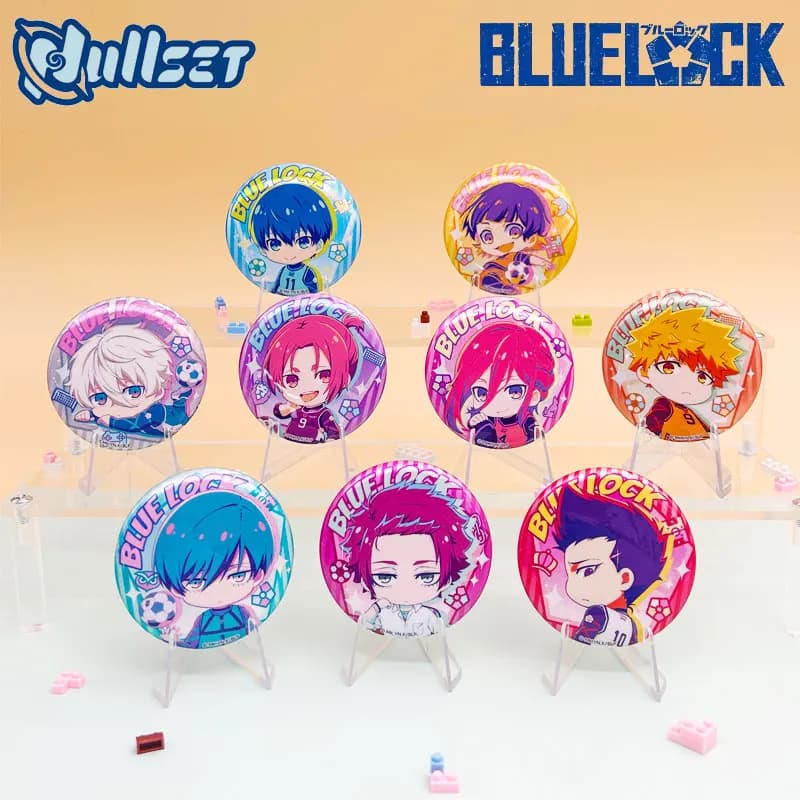 2025 New Sale Blue Prison Q Edition Cute Watercolor Badge Anime Blue Lock Official Valley Official Collection Toys Xmas Gifts