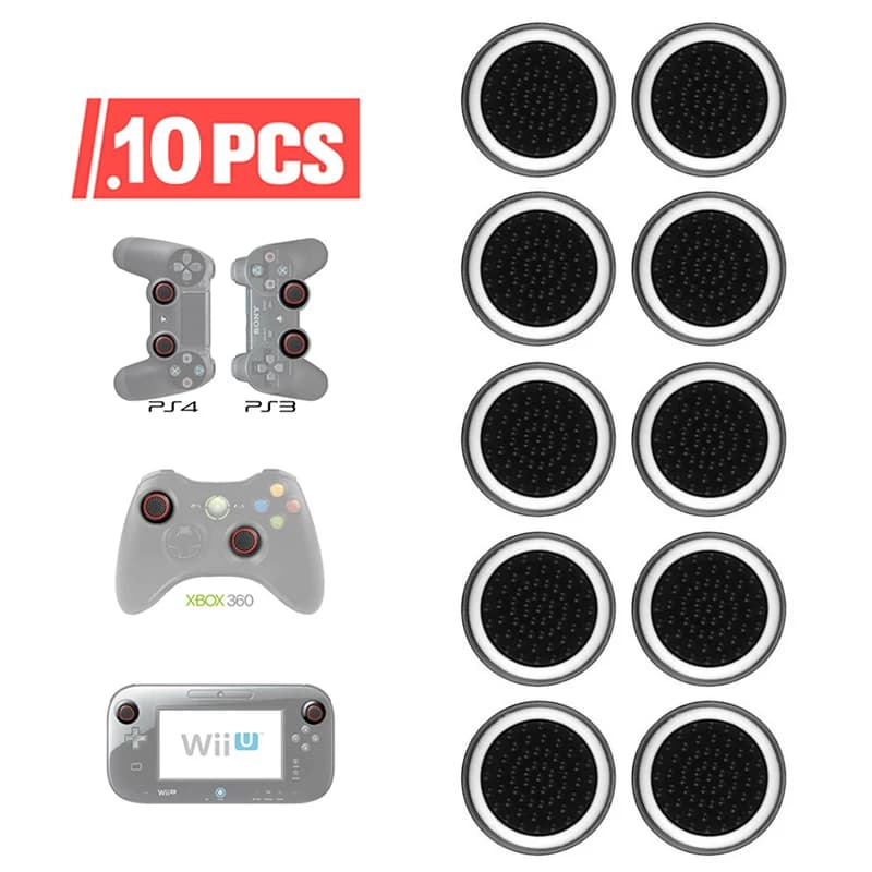 4/10PCS Analogico Thumb Stick Grips Caps antiscivolo Controller di gioco in silicone Joystick Caps Custodie per Xbox 360 PS3 PS4 PS5 Accessori