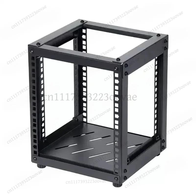 LK_10 Inch Open Desktop Cabinet Unpainted Steel Enclosure for NAS Router Network Switch Server Storage Rack Chassis