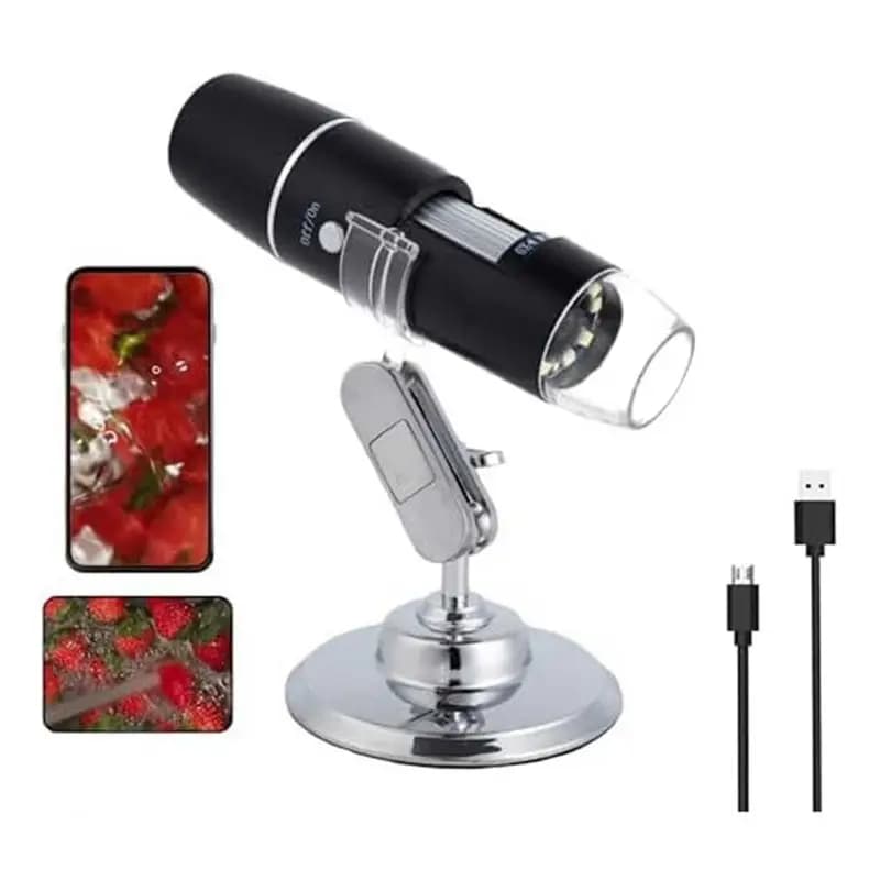 Microscopio digitale wireless, telecamera di ispezione USB portatile con ingrandimento 50X-1000X per supporto, Android, Mac, computer