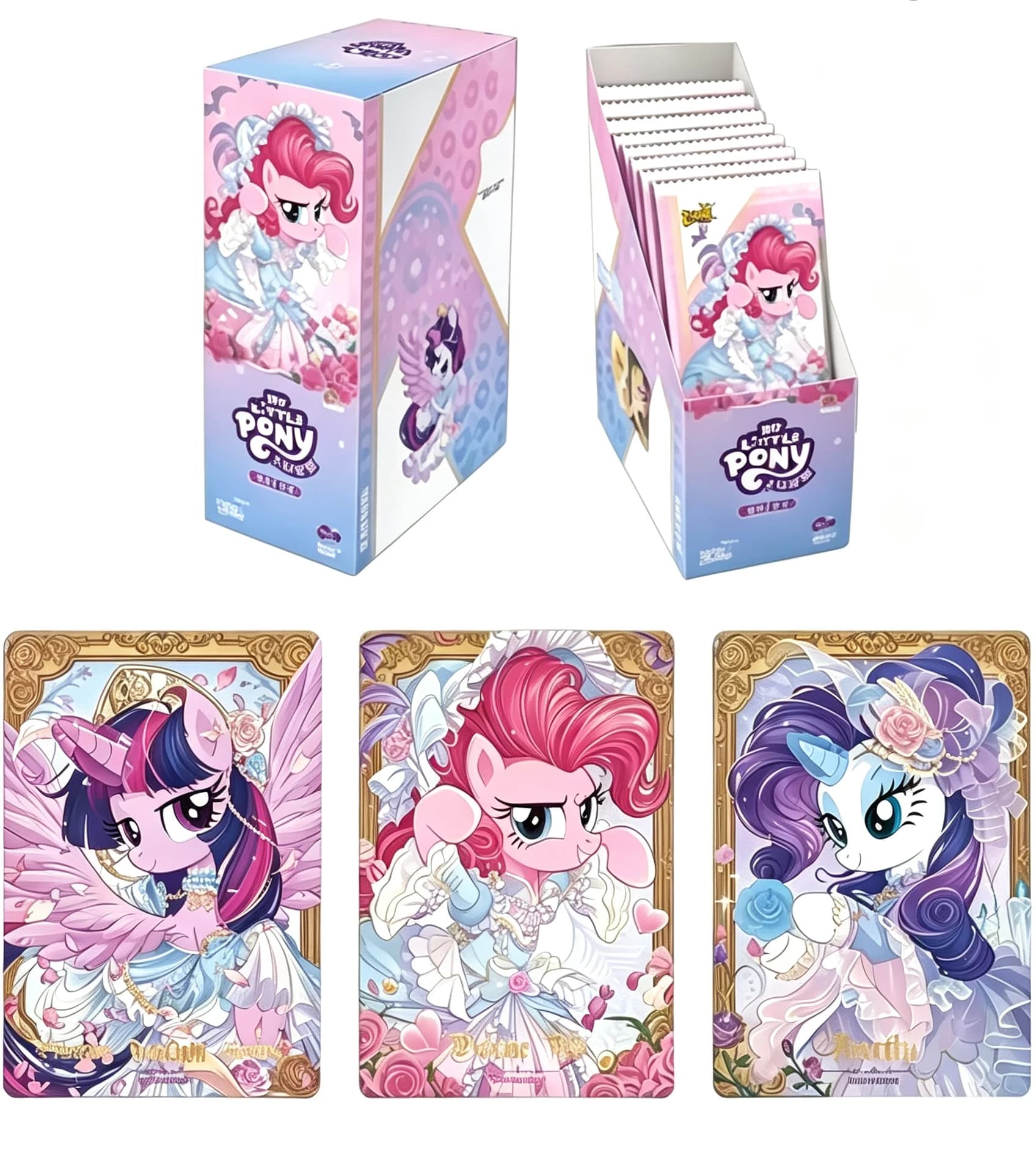 Kayou My Little Pony Sealed Booster Box T4W9 TCG Holographic Foil Rare Cartoon Cards Hobby Toy For Young Collectors Present