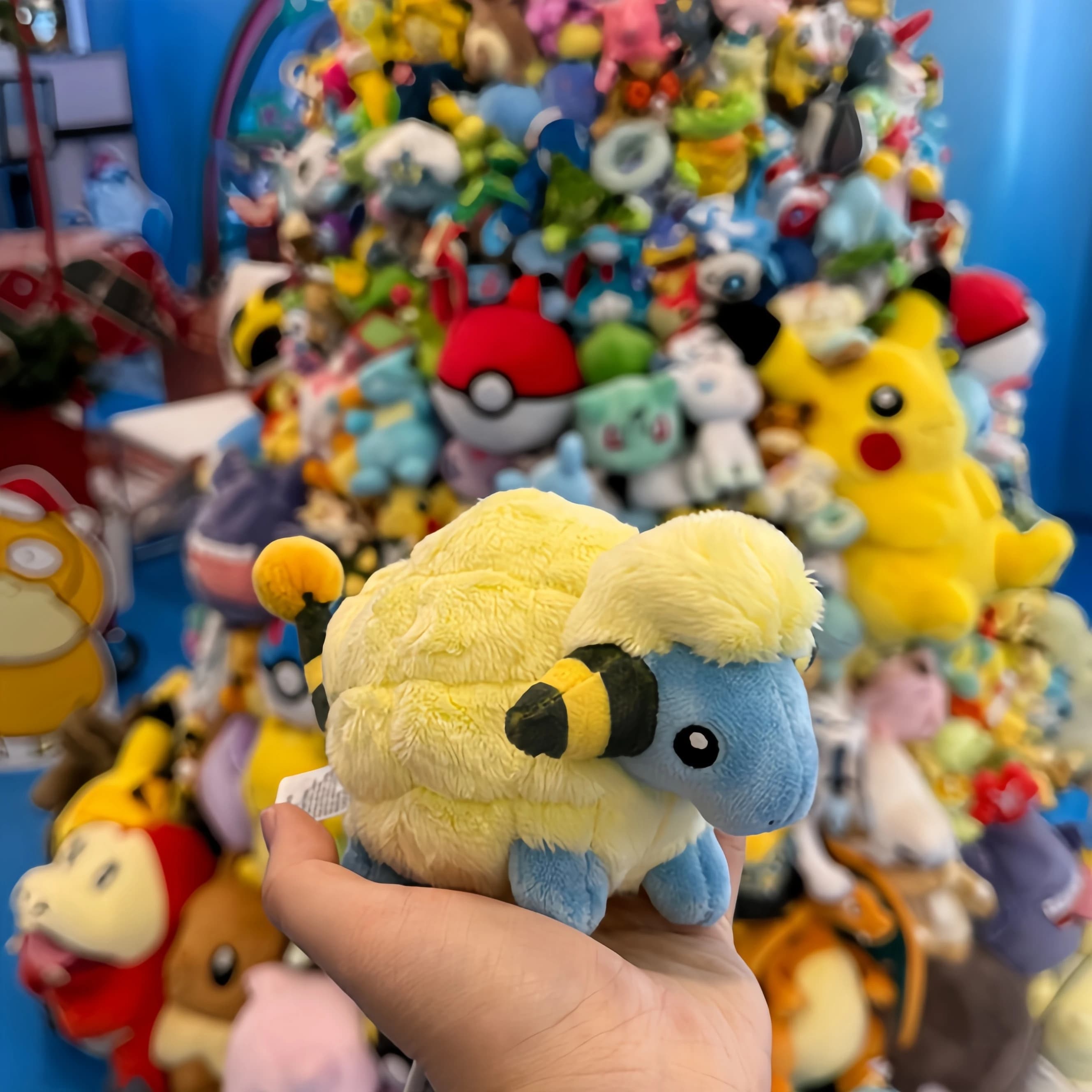 Pokemon Pikachu Peluche Mareep Anime Peluche Ampharos Dratini Larvitar Evoluzione Dragonite Tyranitar Peluche Regalo
