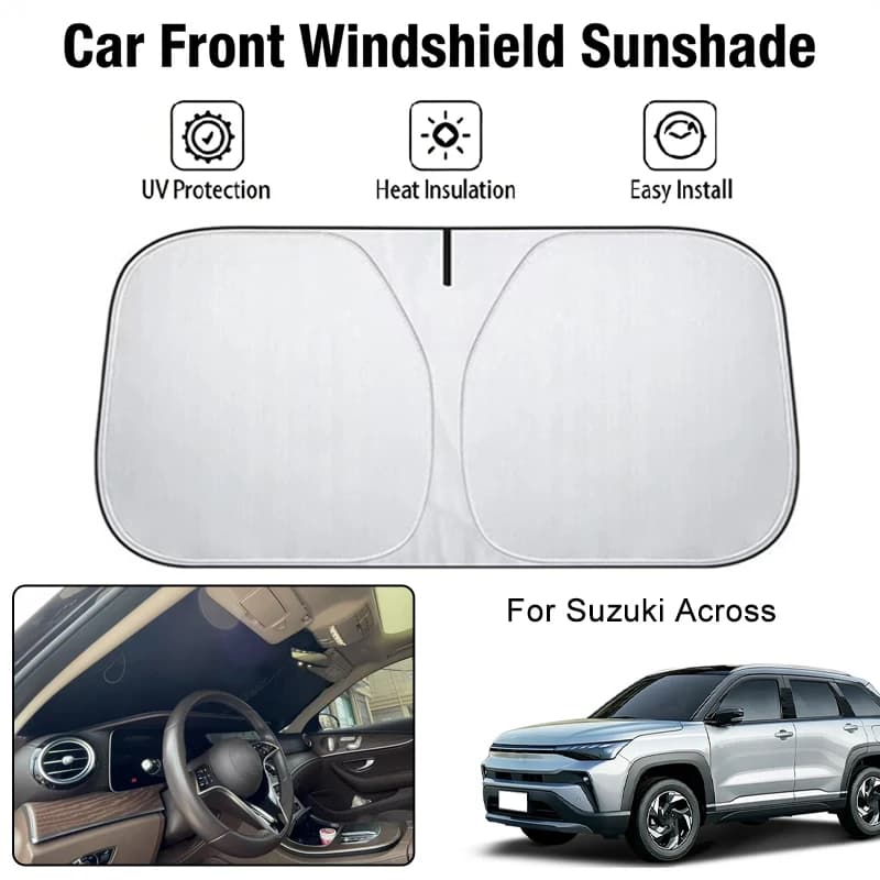Parasole per parabrezza anteriore per auto Suzuki, protezione UV, isolamento termico, accessori per la protezione solare degli interni auto