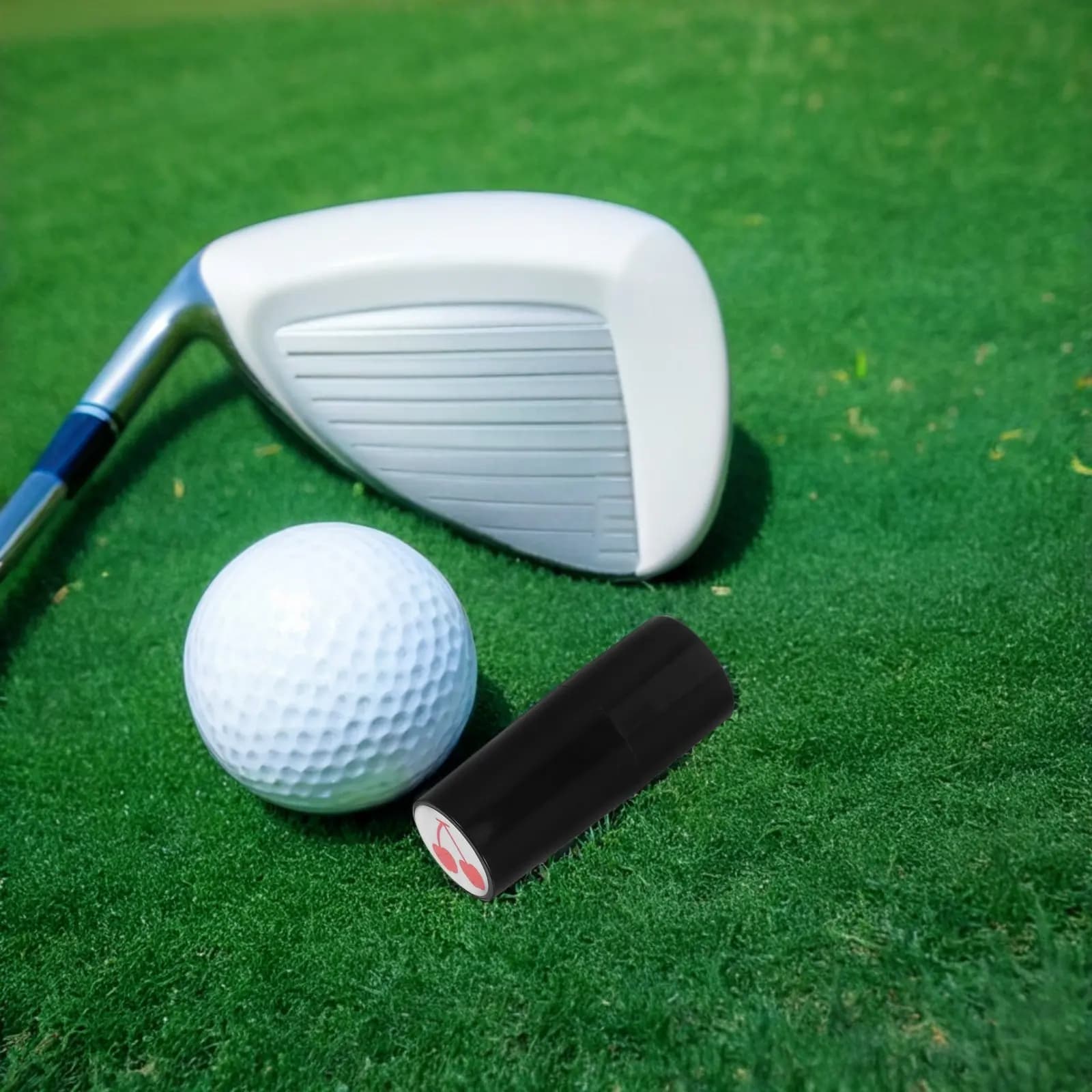 2 pezzi di strumenti per la marcatura delle palline da golf, inchiostro impermeabile ad asciugatura rapida, design compatto e riutilizzabile, timbro per l'etichettatura delle palline da golf per una marcatura accurata