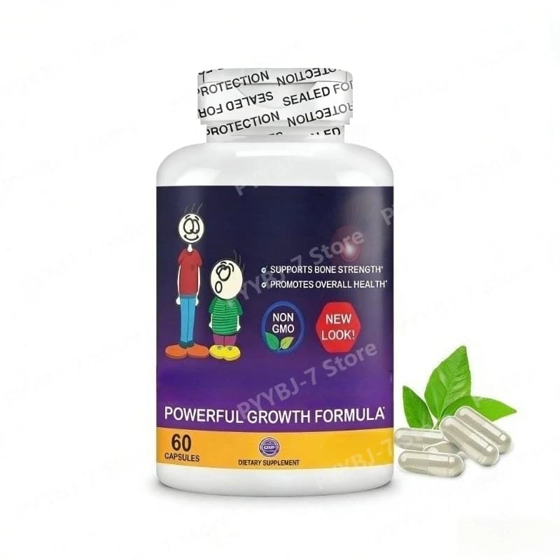 Capsule per l'Aumento dell'Altezza, Supporto per la Forza Ossea, Salute delle Ossa, Miglioramento del Sistema Immunitario e Benessere di Tutto il Corpo con Calcio, Collagene ed Erbe