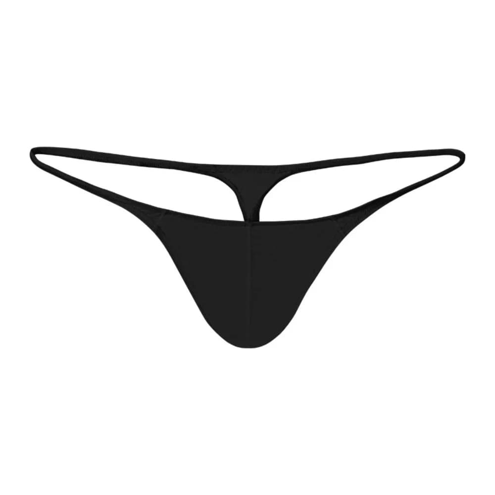 Soft Low Waist Men Ice Silk Thongs Thin Strap Underpants Men's Panties Underwear T-back Male Briefs Men