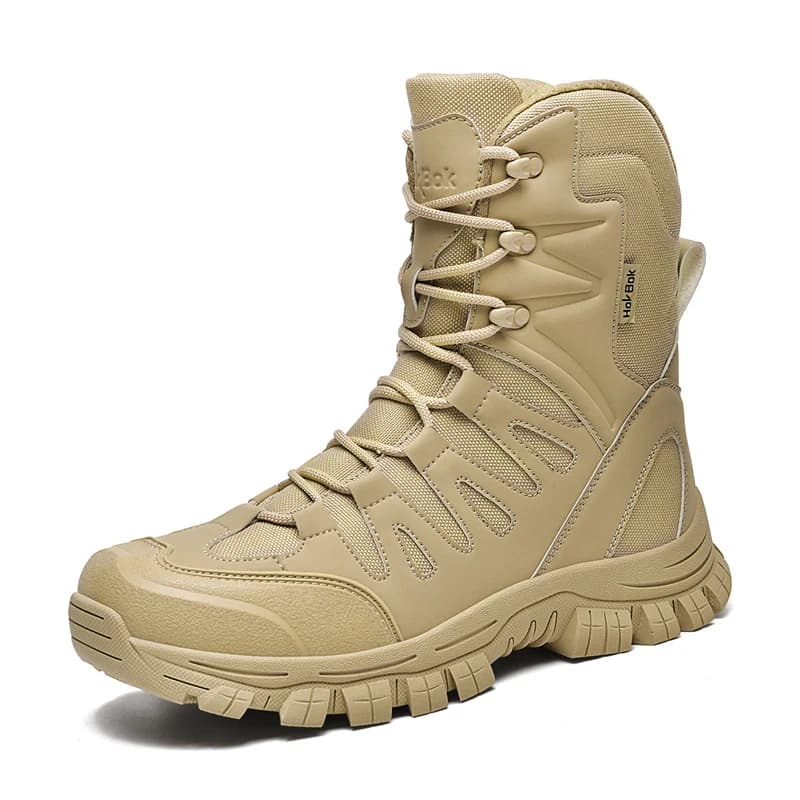 Stivali Tattici da Deserto Taglia Grande 39-47, Scarpe da Trekking Impermeabili, Resistenti all'Usura e Antiscivolo per Addestramento sul Campo e Caccia