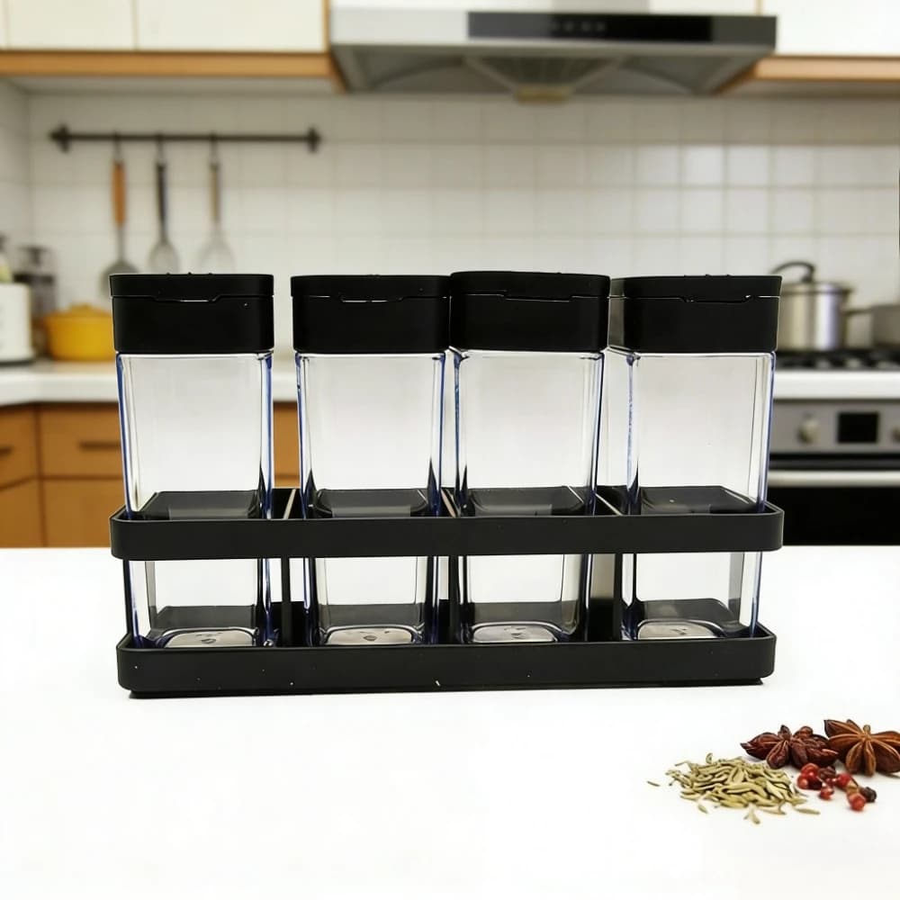 Barattolo per Condimenti Multiuso, Contenitore per Spezie da Cucina, Contenitore Sigillato per Sale, Pepe, Zucchero, Barattolo per Condimenti per BBQ, Cottura, Campeggio