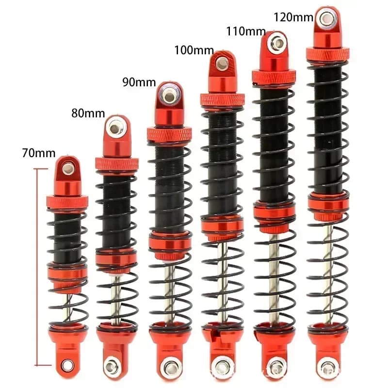 Ammortizzatore in Metallo 70mm 80mm 90mm 100mm 110mm 120mm per 1/10 SCX10 Wraith RR10 TRX4 TRX6 ABSiMA Sherpa RC Crawler