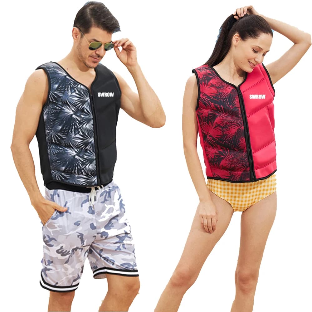 Nuova giacca di galleggiamento per bambini adulti giubbotto di salvataggio portatile in neoprene sport acquatici vela pesca surf nuoto giubbotto di salvataggio