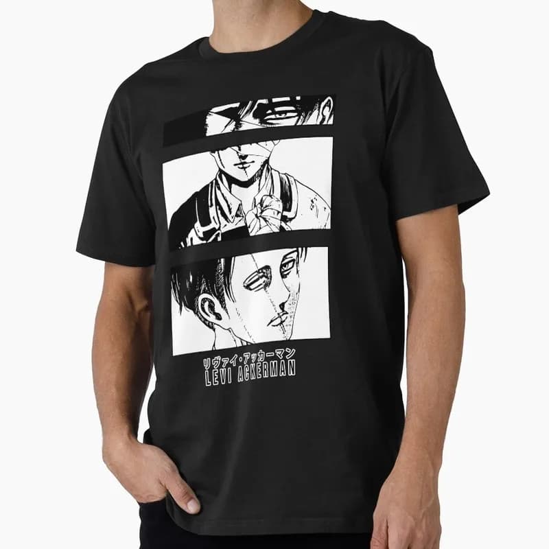 Attack on Titan Anime Gift T shirt 1203 Short Sleeve Graphic Clothes All size tops S-6XL Shingeki no kyojin Printed Tee