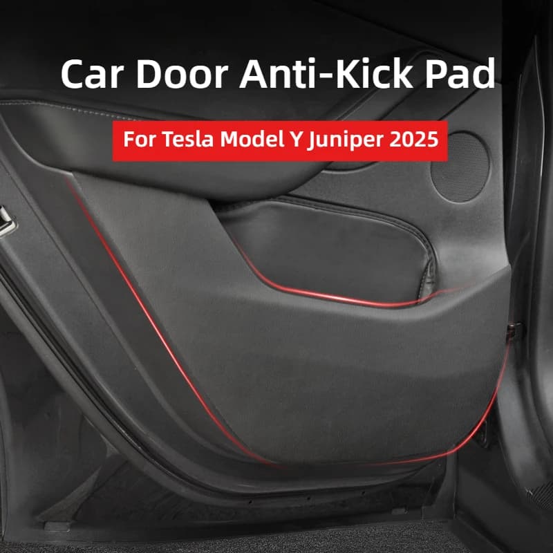 Car Door Anti Kick Pad for Tesla Model Y Juniper 2025 Door Panel Protective Pad Seat Side Kick Mat Anti Stepping Pad Accessories