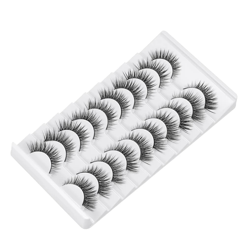 Ciglia Finte da Donna alla Moda, Lunghe e Naturali, Fatte a Mano, 3D in Finto Visone, Cruelty-Free, Extension Ciglia
