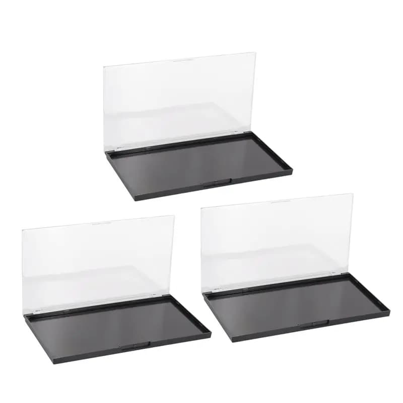 Palette Makeup Transparent Magnetic 3 Pieces Empty for Umbrellas Travel Container