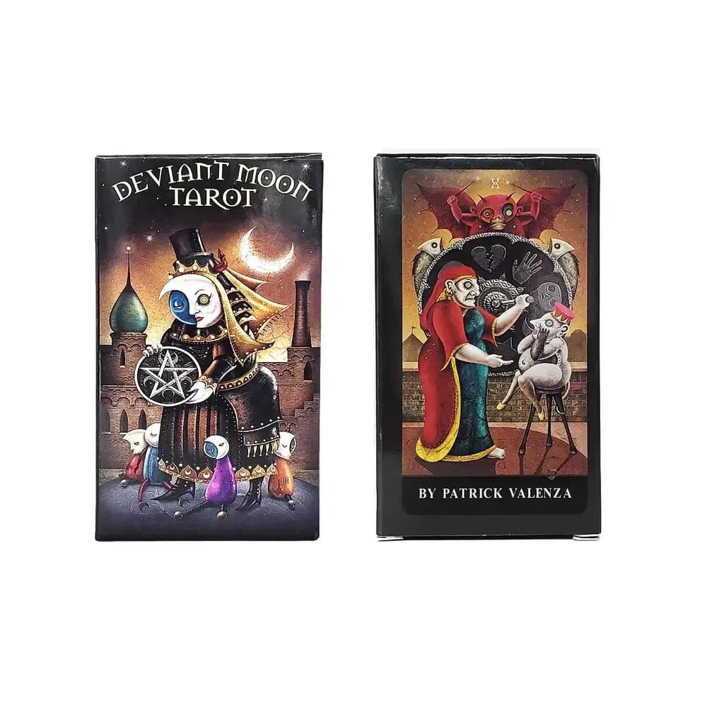 1 Pz Nuovo Deviant Moon Tarocchi Carte Versione Inglese Destino Divinazione Giochi Da Tavolo Per La Festa di Famiglia Divertenti Carte Da Gioco Carte Oracle