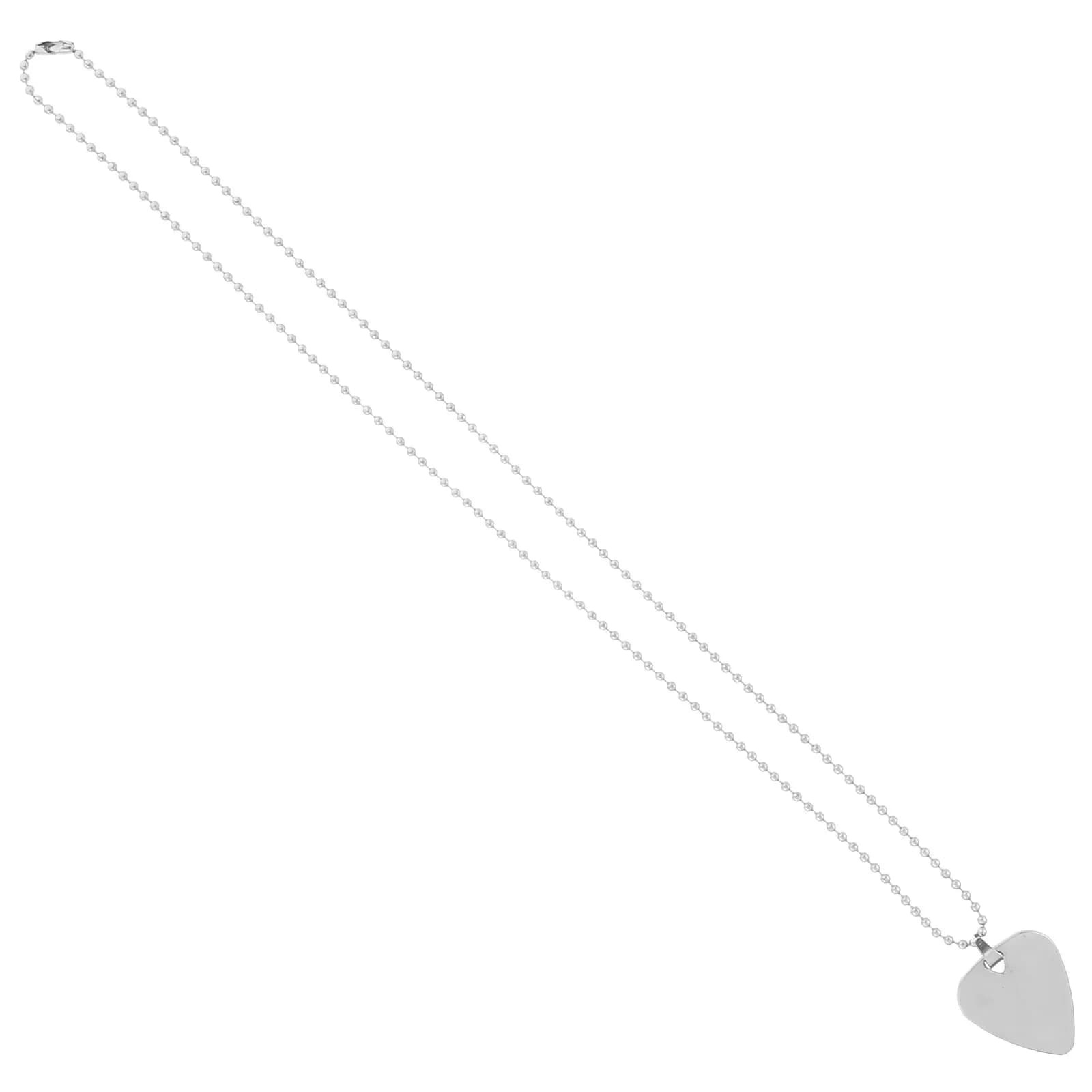 Set di 1 plettro per chitarra in resina, leggero, resistente, suono nitido, portatile, fai da te, collana, superficie liscia, accessorio per basso, strumento musicale