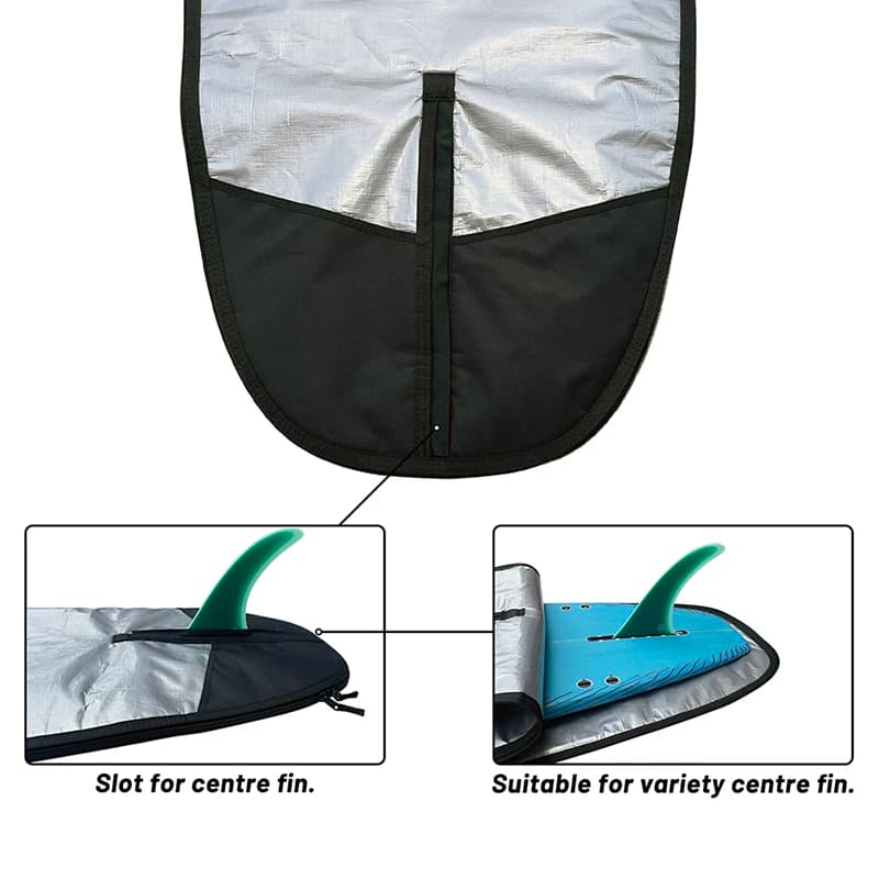 Borsa per tavola da surf/supe da surf di alta qualità 8,6/9,2/9,6 piedi - Copertura impermeabile per longboard/skimboard/plane con tracolla regolabile, surf