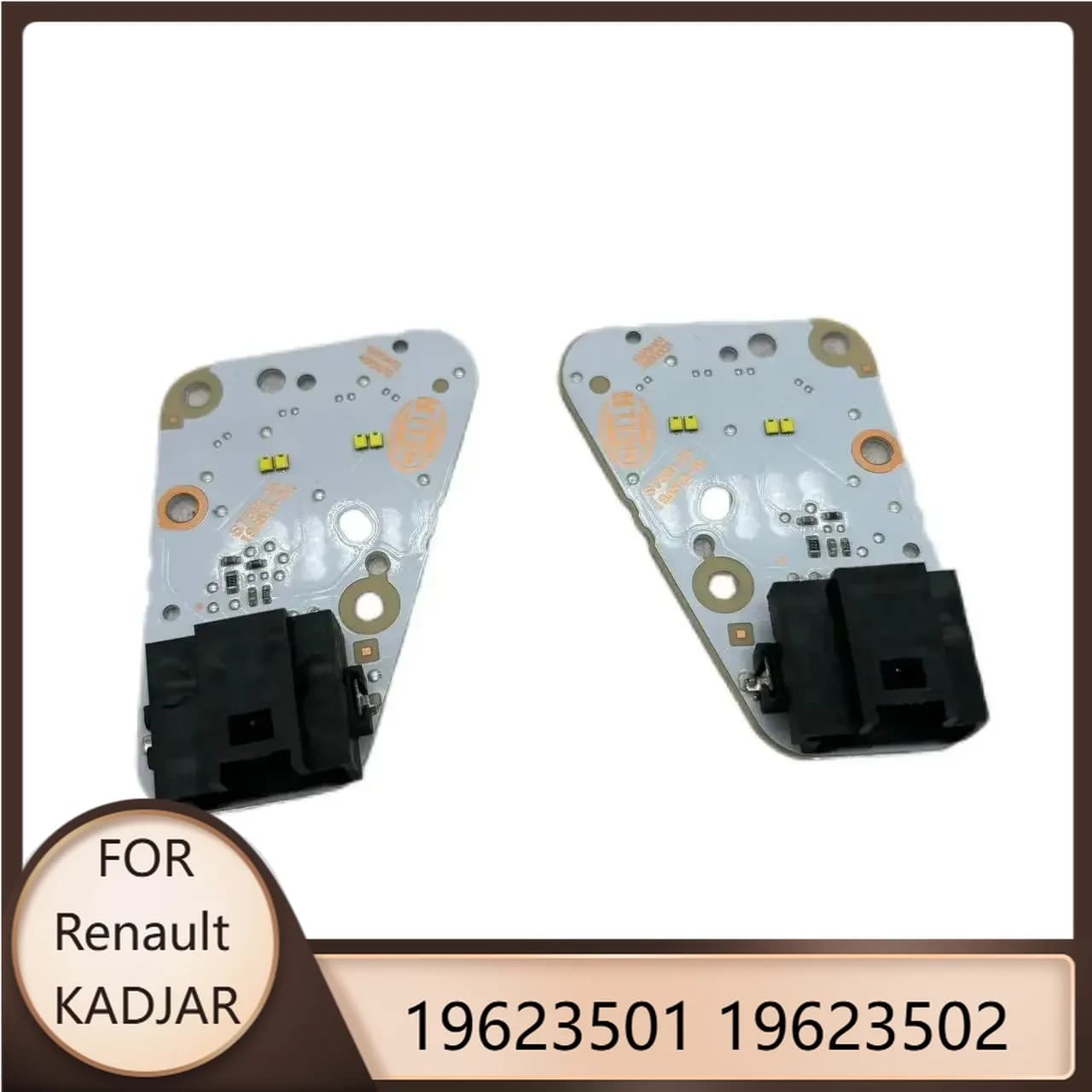 19623501 19623502 For Renault KADJAR 2015 2016 2017 2018 White Light DRL Schede Daylight Module LED Light Chip