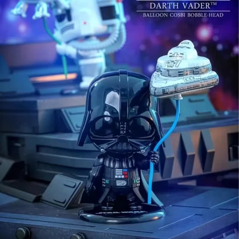 Original Blind Box Hottoys Star Wars Balloon Party Series Cosbi Mystery Box Action Figure Mini Collectible Toy Decor Doll Gift