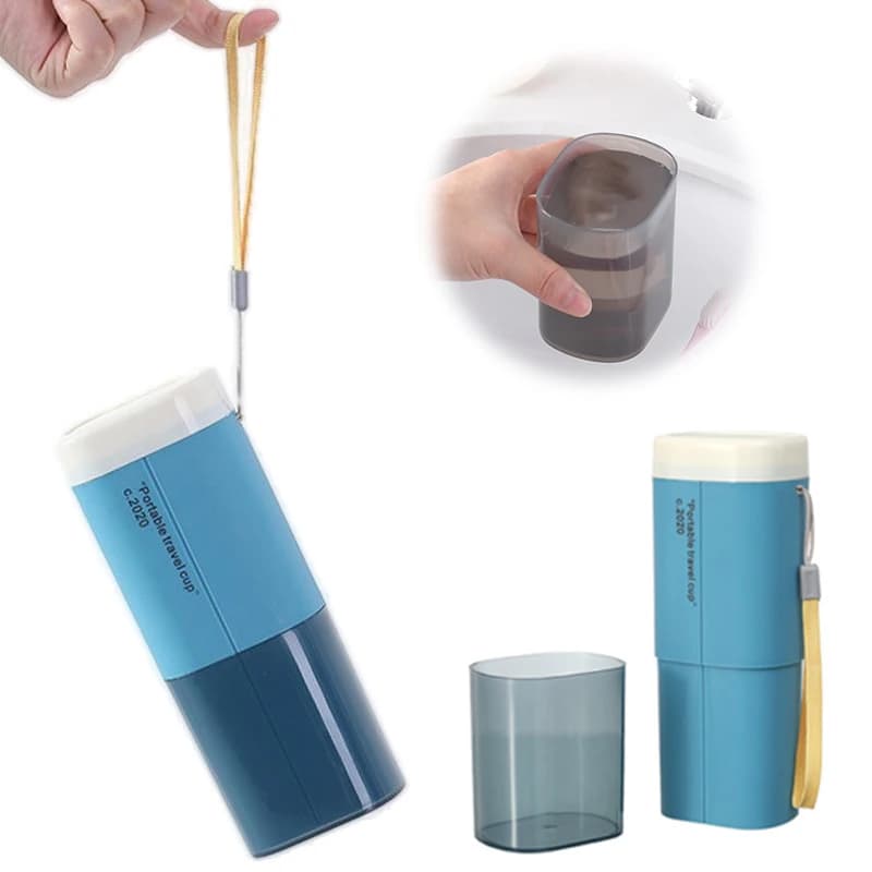 1Pc Spazzolino da viaggio Porta dentifricio Scatola di immagazzinaggio Custodia per spazzolino portatile Organizzatore per accessori da bagno da viaggio all'aperto