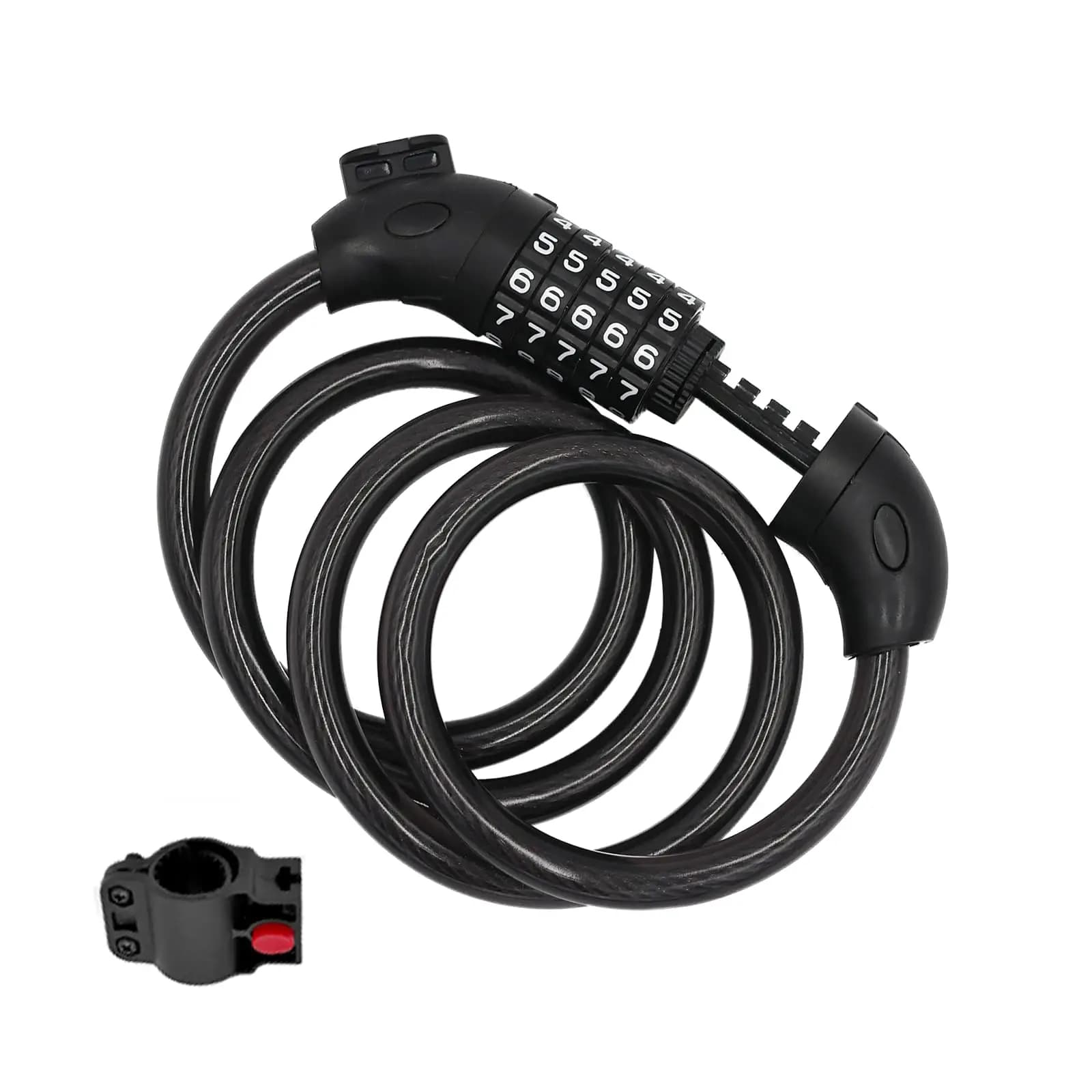 Lucchetto per bicicletta Lucchetto con codice password per bici Lucchetto per cavo MTB Lucchetto per cavo per bicicletta Moto Antifurto Codice combinato Lucchetto a catena Lucchetto a filo