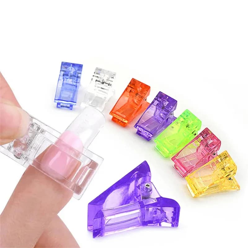 Clip per nail art in acrilico trasparente Set di strumenti per lo styling delle unghie in gel modellante rapido Clip per estensione delle unghieUVClip ​