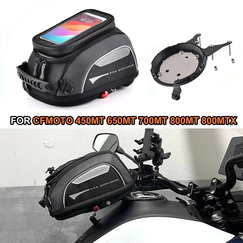 Borsa da serbatoio per carburante moto per CFMOTO 450MT 650MT 700MT 800MT 800MTX Borsa da viaggio per bagagli da corsa Borsa da sella per valigia superiore