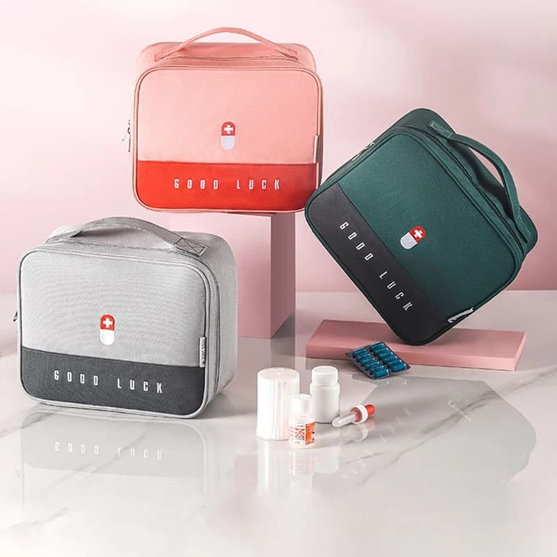 Borsa portaoggetti portatile AEE5, kit di pronto soccorso multifunzionale per escursionismo, backpacking, campeggio, viaggi, auto e ciclismo