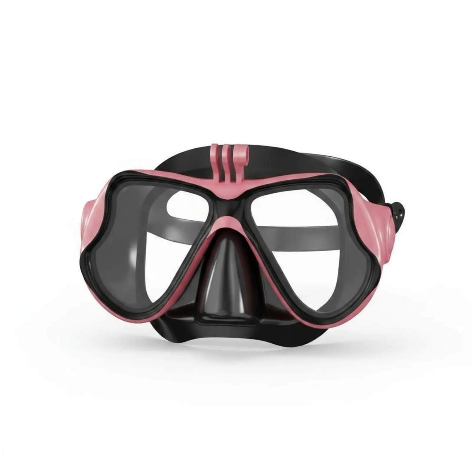 Maschera Subacquea con Supporto per Fotocamera, Lente in Vetro Temperato, Attrezzatura per Sport Acquatici, Design a Basso Volume, Asciugatura Rapida per Snorkeler