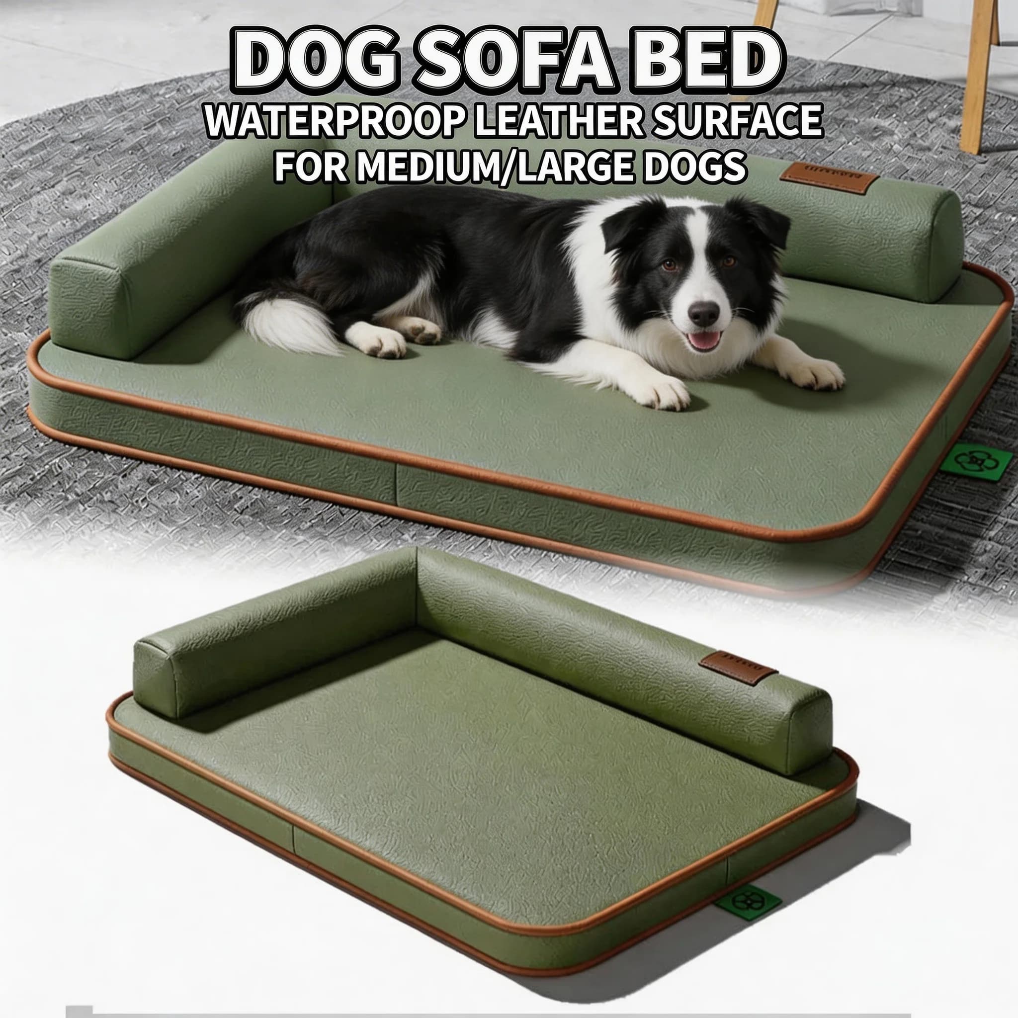 Tappetino per cani, cuccia per cani, per tutte le stagioni, impermeabile, resistente agli strappi, rimovibile, lavabile, per cani di taglia media e grande, resistente alle macchie, design facile da pulire