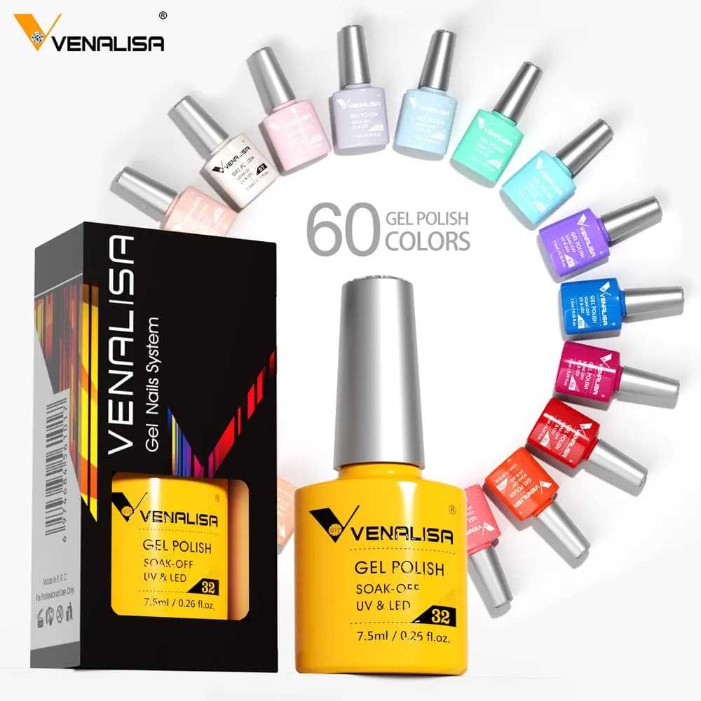 Gel Nail Polish Venalisa TPO FREE HEMA Super gorgeous manicure for semi-permanent nails Soak off UV LED nail polish nail gel 7.5 ml