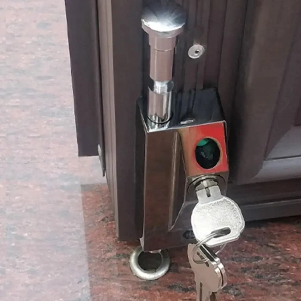 Serratura per porta con cornice in lega di alluminio Serratura per porta doppia Serratura per porta con rimbalzo da pavimento antifurto Serratura girevole Serratura da infilare Porta scorrevole