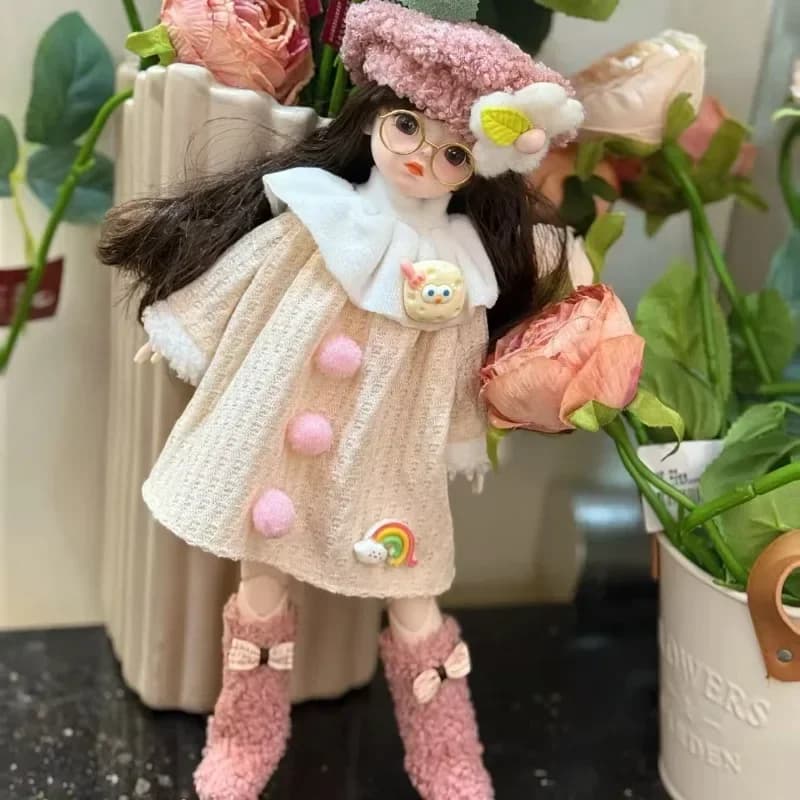 11.8 pollici bambola 6 punti BJD vestiti per bambini set ragazza bambola singola bambola principessa giocattolo regalo di compleanno per bambini bambola snodata