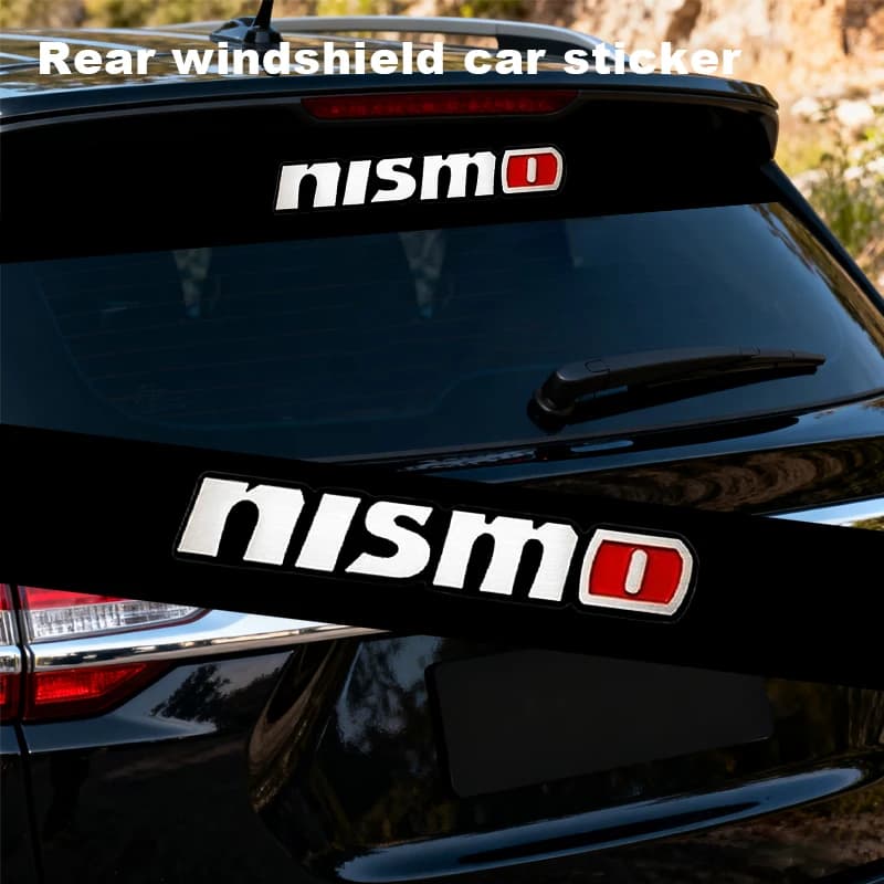 Adesivo decorativo per parabrezza anteriore e posteriore per auto, per Nismo Nissan Tiida Teana Skyline Juke X-trail Almera Qashqai