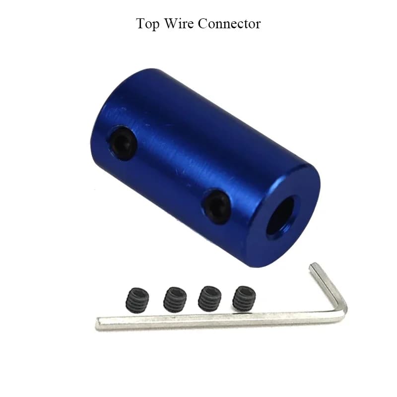 Connettore del cavo superiore da 14*25mm giunto in alluminio rigido blu 4/5/6/8mm parti della stampante 3D vite motore passo-passo barca/auto/modello aeronautico