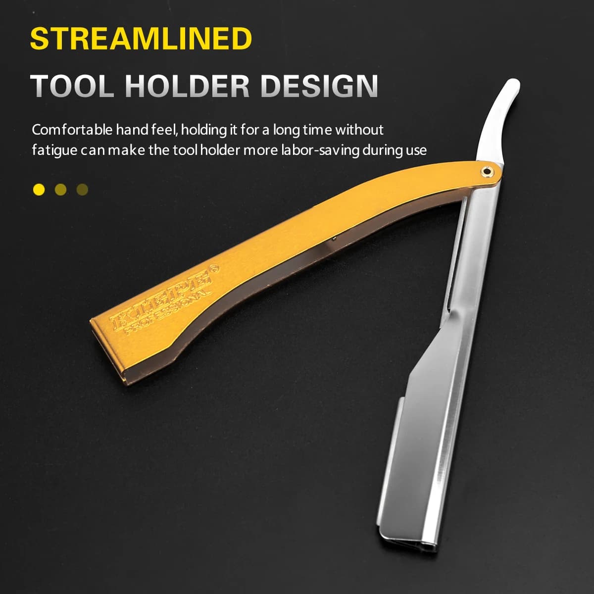 Professional Manual Barbiere Razor Haircut Shaving Tool Barba Eyebrow Threading Blades Straight Edge for Hair Hairdresser Hair Removal