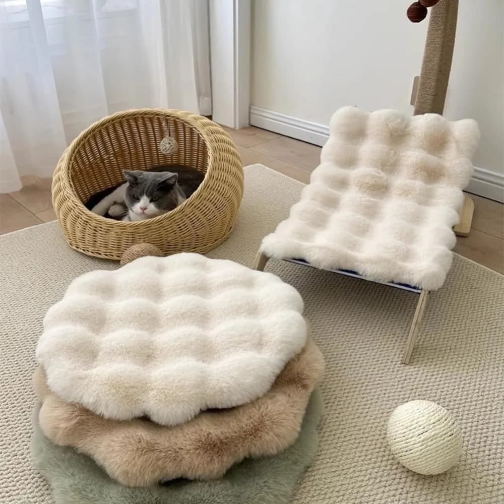 Nuovo tappetino rotondo per gatti, isolamento lavabile, tappetino rotondo per animali domestici, fondo antiscivolo, letti per cani, materassini per dormire