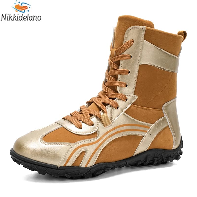 Stivali stivali da passeggio da uomo Scarpe a punta larga a piedi nudi da uomo stivali da trekking da uomo Comodi botas Outdoor casual da montagna SNeaker