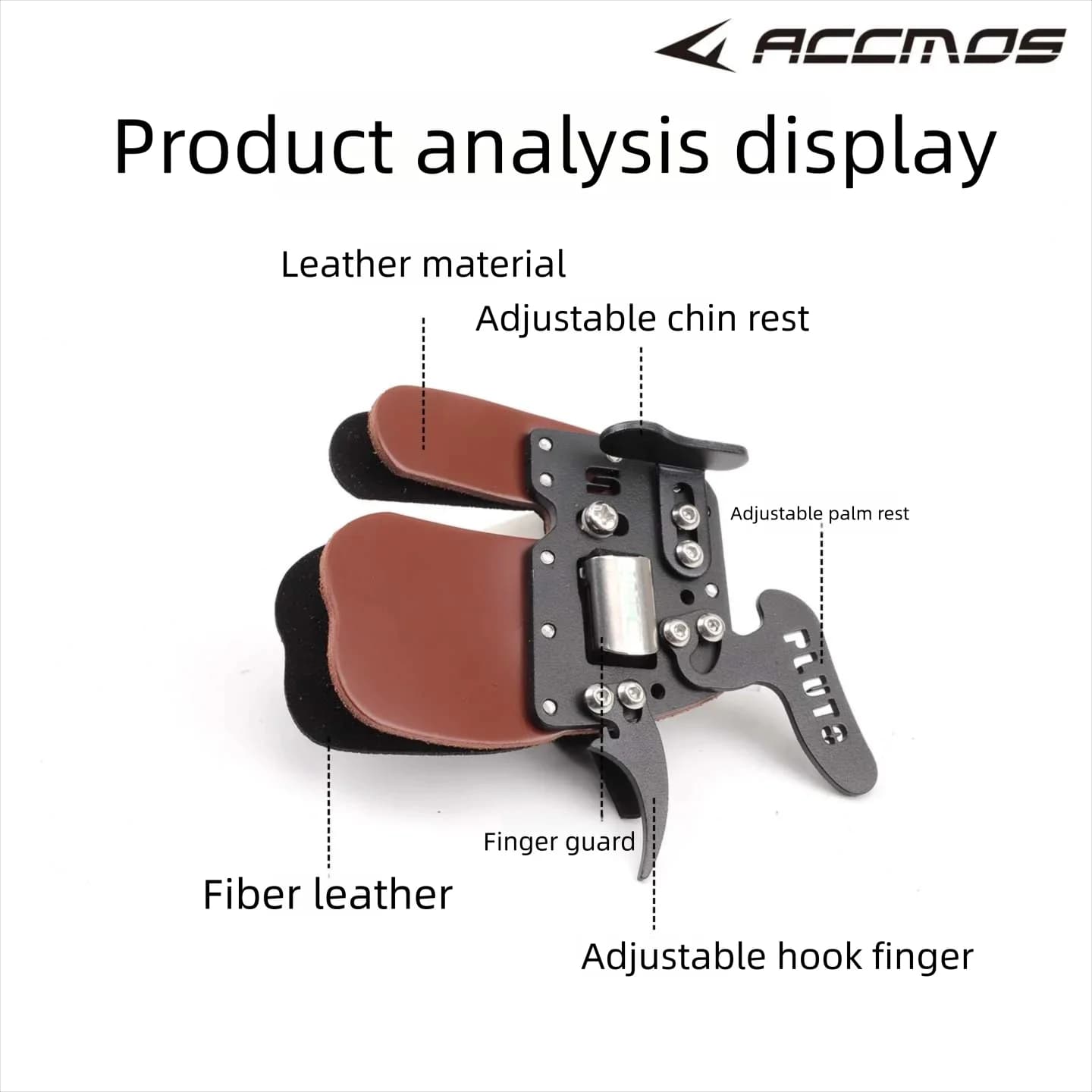 DECUT Right Hand Archery Finger Tab Protection Pad Glove Tab - Shooter Guard Finger Protector