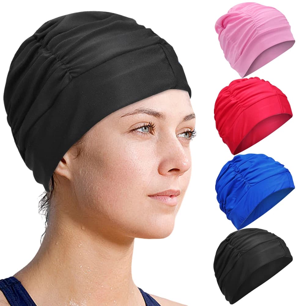 Swimwear for Adults Woman, High Elasticity Bath Heads, Swimwear Folded in Polyester for Long Hair, Extension and Ricci