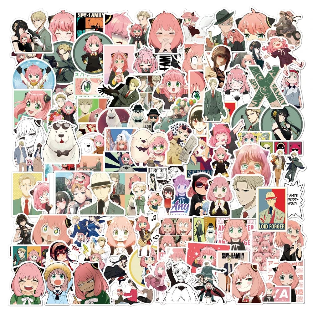 10/30/50/100pcs Comico Giapponese SPY×FAMILY Cartoon Adesivi Fresco Anime Decalcomanie FAI DA TE Notebook Valigia Auto Carino Anya Forger adesivo