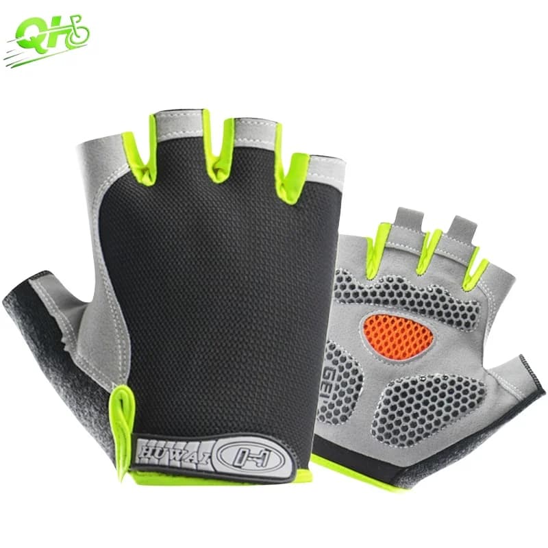 Gym Gloves for Motorcycle Electric Bike Fitness Body Building Anti-slip Man Women's Cycling Guantes Mid-Size Accessories Mtb