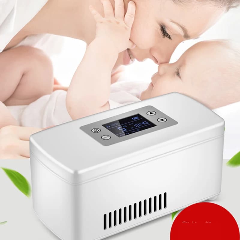 Insulin Cooler Refrigerated Box 2021 New Upgrade 10400mAh Built-Battery Mini Portable Insulin Reefer Cold Storage Box for Keepin