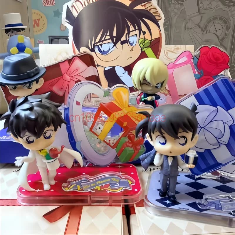 Blind Box Detective Conan Kaito Kids Figure Peripheral Doll Desktop Decor Ornament Surprise Trendy Toy Kids Gift For Anime Fans
