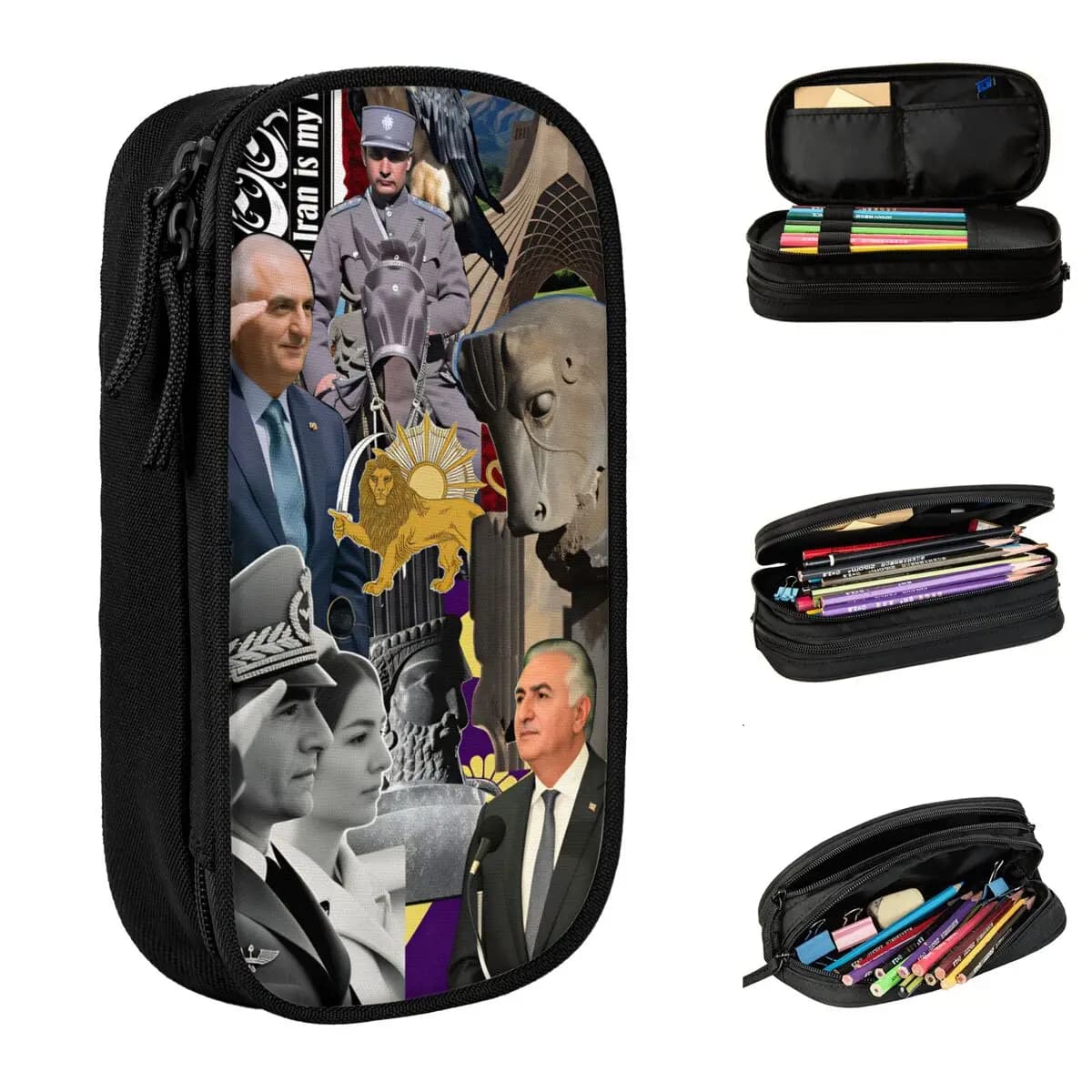Astuccio Make Iran Great Again, Astuccio Kawaii per Studenti, Astuccio Personalizzato per la Scuola, Idea Regalo di Cancelleria