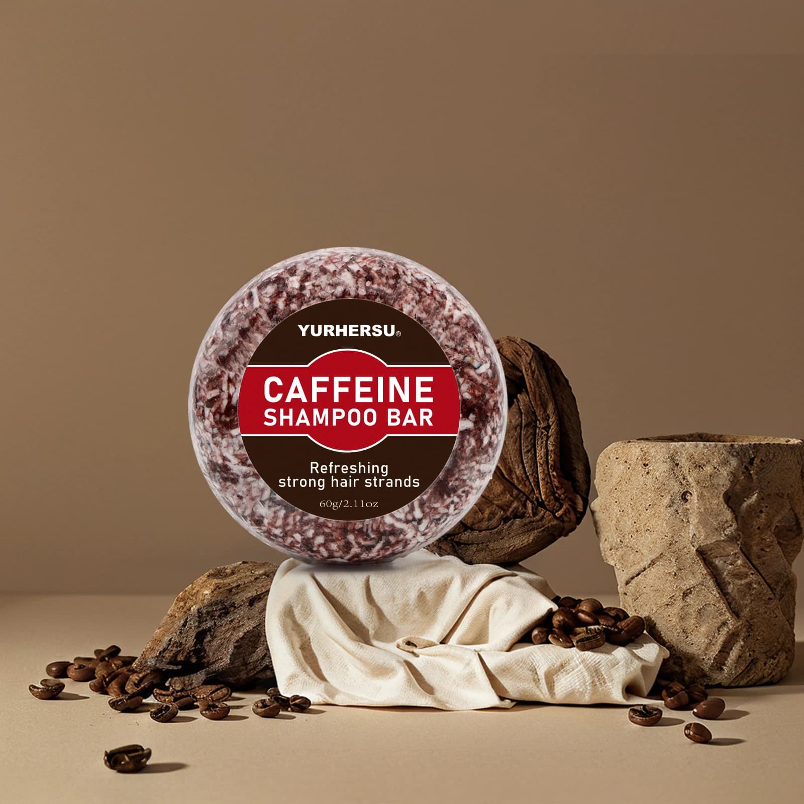Shampoo aromatizzato al caffè, sapone nutriente all'olio essenziale per capelli, sapone fatto a mano, controllo dell'olio da uomo e shampoo solido per la rimozione della forfora