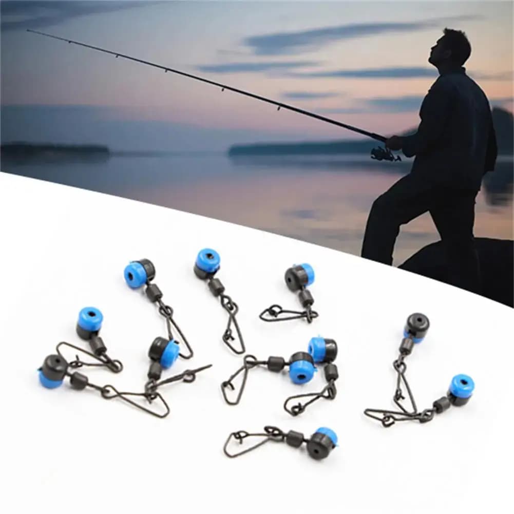 Feeder Bead Link Girevoli Galleggiante Fagioli spaziali Carpa Match Pole Pesca Perline a cambio rapido Attrezzatura da pesca Gancio Accessori per la pesca