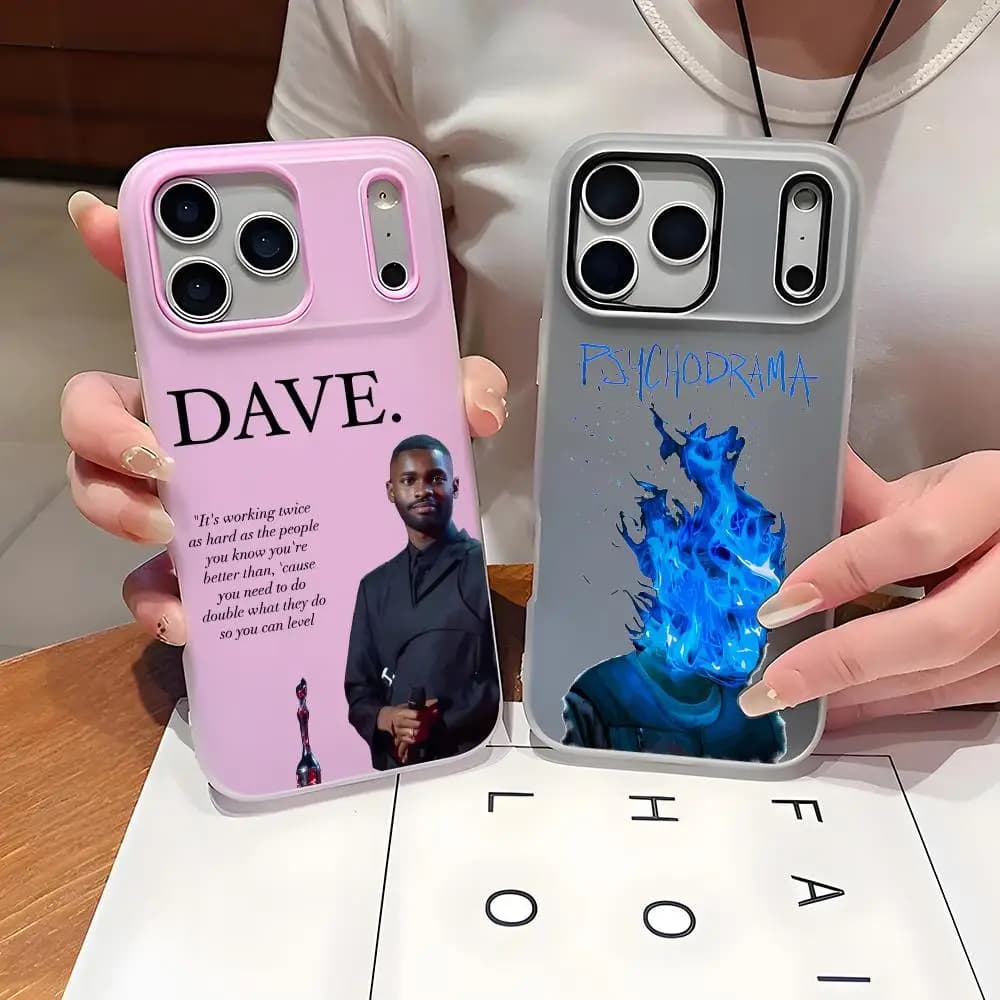 Cover per iPhone D-Dave Rapper Singer, trasparente, antiurto, morbida, per modelli 17, 16, 15, 14, 13, 12, 11 Pro Max, Plus, Mini