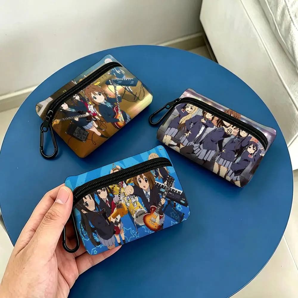 K-ON Cartoon Cute Wear-resistant Oxford Cloth Coin Purse Portable Backpack Hanging Card Storage Bag