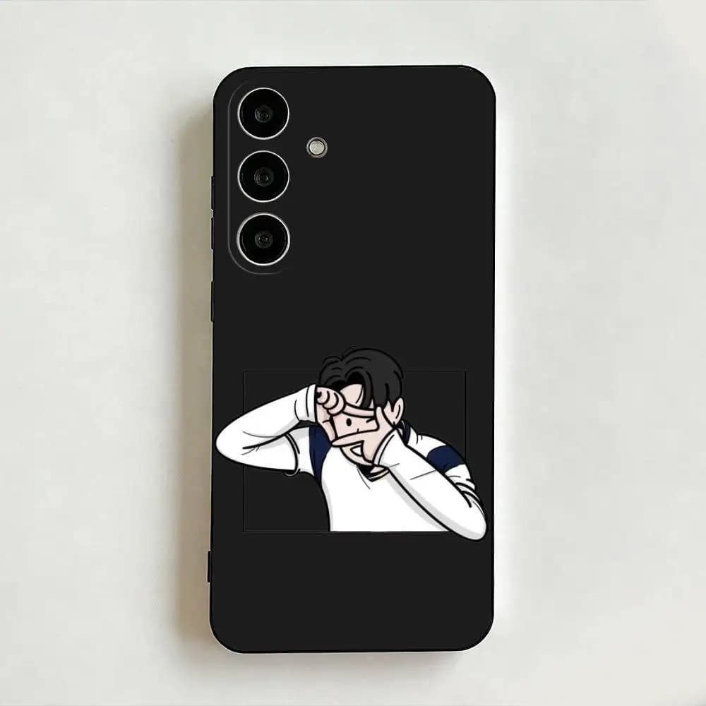 Custodia per telefono Son Heung-min Football Star per Samsung Galaxy A73, A72, A71, A70, A53, A52, Cover Others Soft Black Shell ll